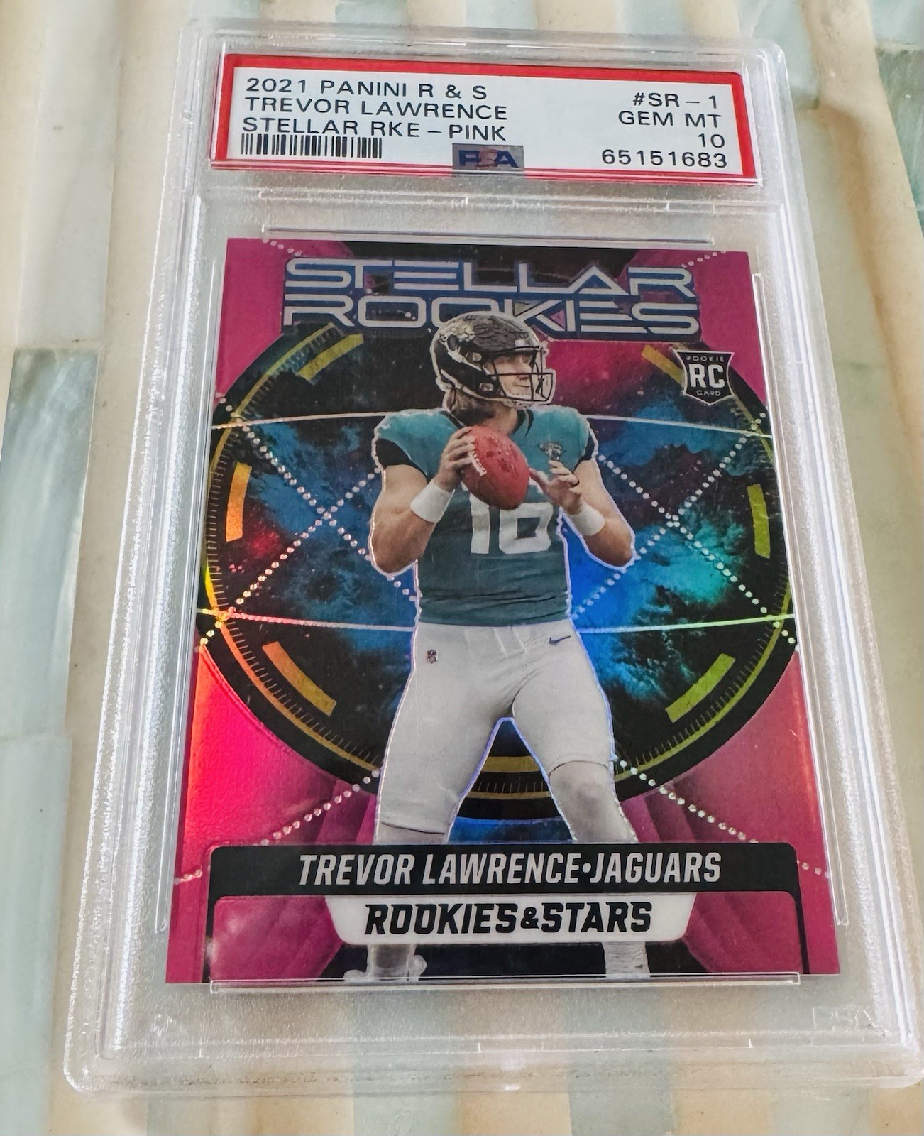 Trevor Lawrence Panini Rookies & Stars Stellar Rookies #SR1 Pink