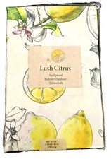 Tovaglia oblunga 60" x 104" Lush Citrus LEMON a prova di fuoriuscita da interno/esterno