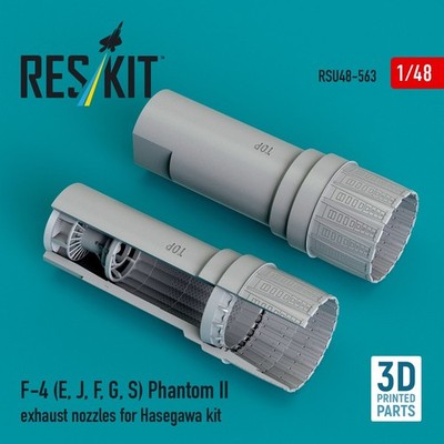 F-4 (E, J, F, G, S) Phantom II exhaust nozzles for Hasegawa kit 1:48 RSU48-0563
