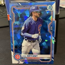 Topps 2021 Bowman Chrome Sapphire Kris Bryant #93 Blue Mojo Refractor Cubs