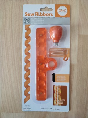 We R Memory Keepers Sew Ribbon Zig Zag Orange Scrapbooking Tool SEALED OVP
