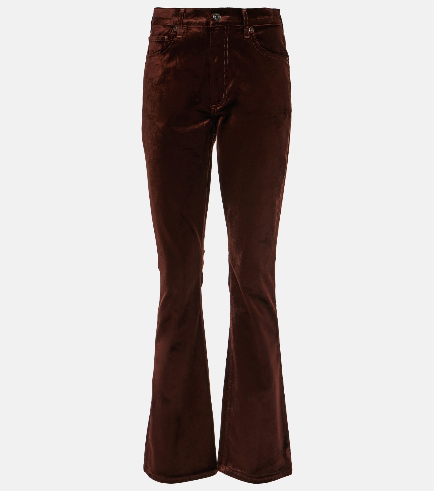 AGOLDE Nico High-Rise Slim Brown Velvet Jeans , Size 27 New With Tags