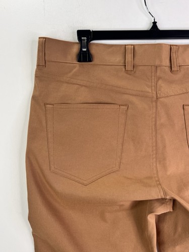 Pantalone Peter Millar Uomo 35x30 Marrone EB66 Performance Cinque Tasche Elasticizzato Chino - Foto 11 di 14
