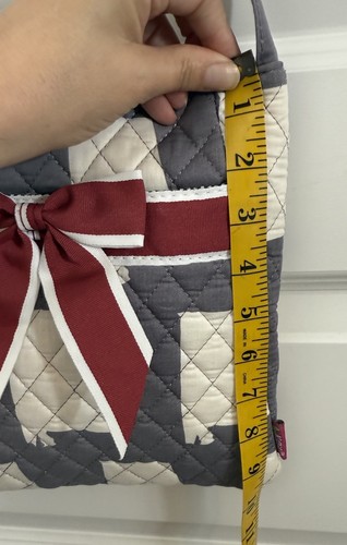 Bolso Bandolera N.Gil Acolchado Alabama Marea Carmesí Algodón Abuela Fanfarria NCAA NUEVO CON ETIQUETAS - Imagen 15 de 17
