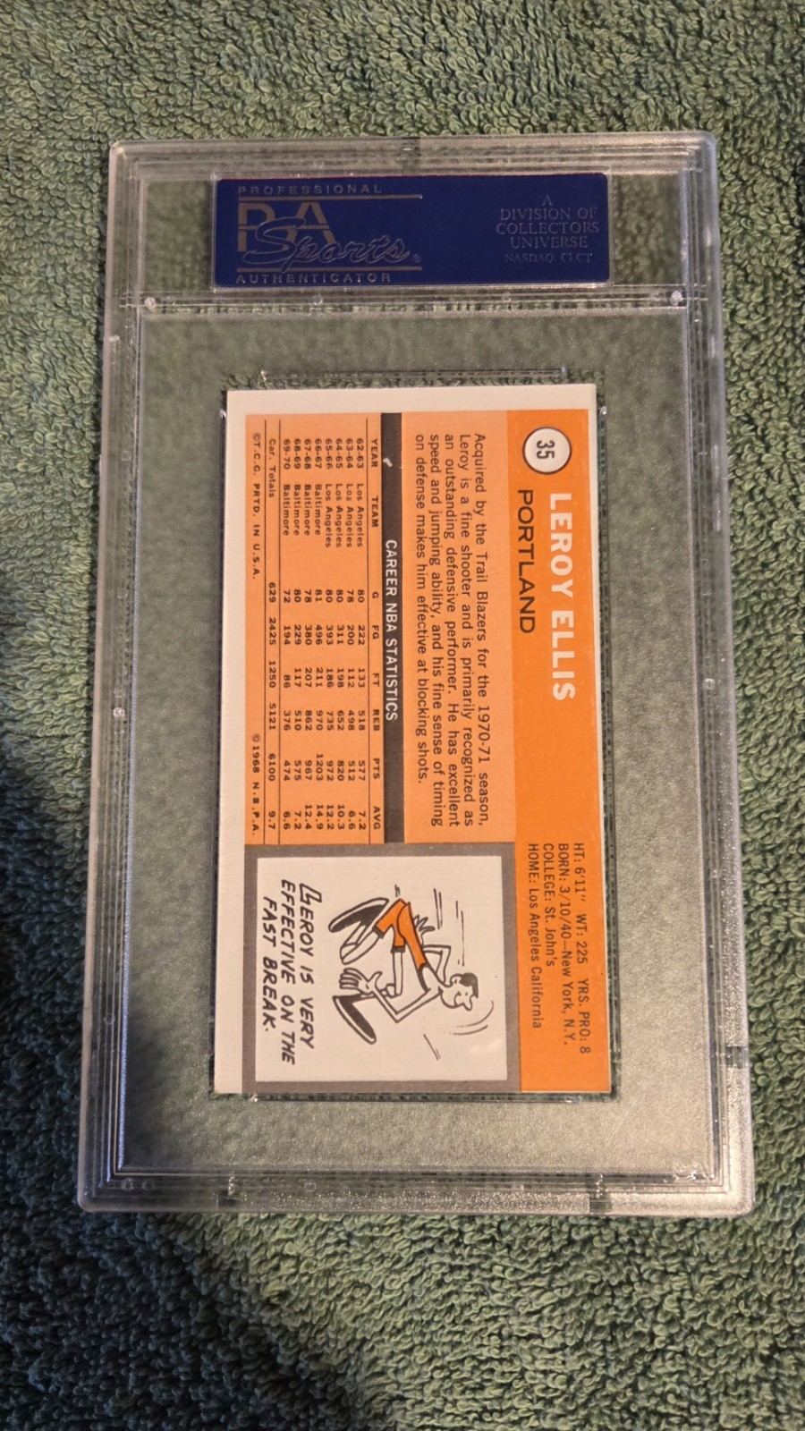Vintage 1970 Topps Basketball Cards, Great Lot of 8 Tall Boys, All PSA Grade 5 view 16