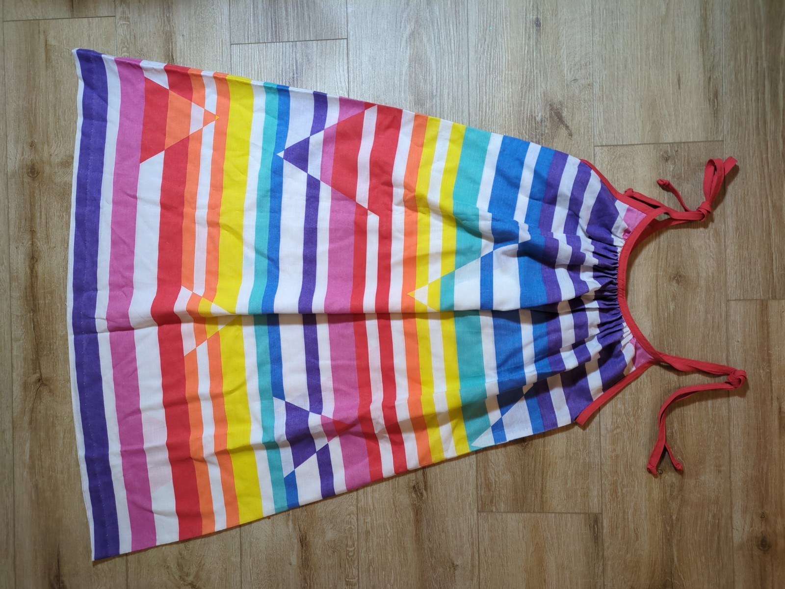 Vintage 60s Vicky Vaughn Junior Rainbow Dress - image 2