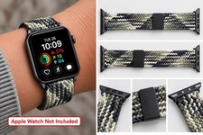 Band Fits Apple Watch 38 40 41mm Series 1-9 SE Stretch Braided Magnetic New