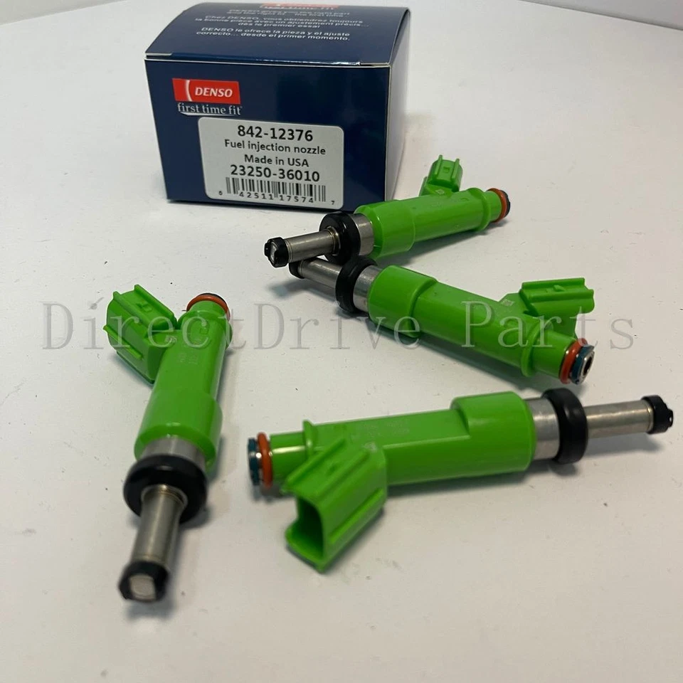 4X Denso Fuel Injectors for 2009-2012 Toyota Camry RAV4 Highlander 23250-36010 Foto 2 de 4
