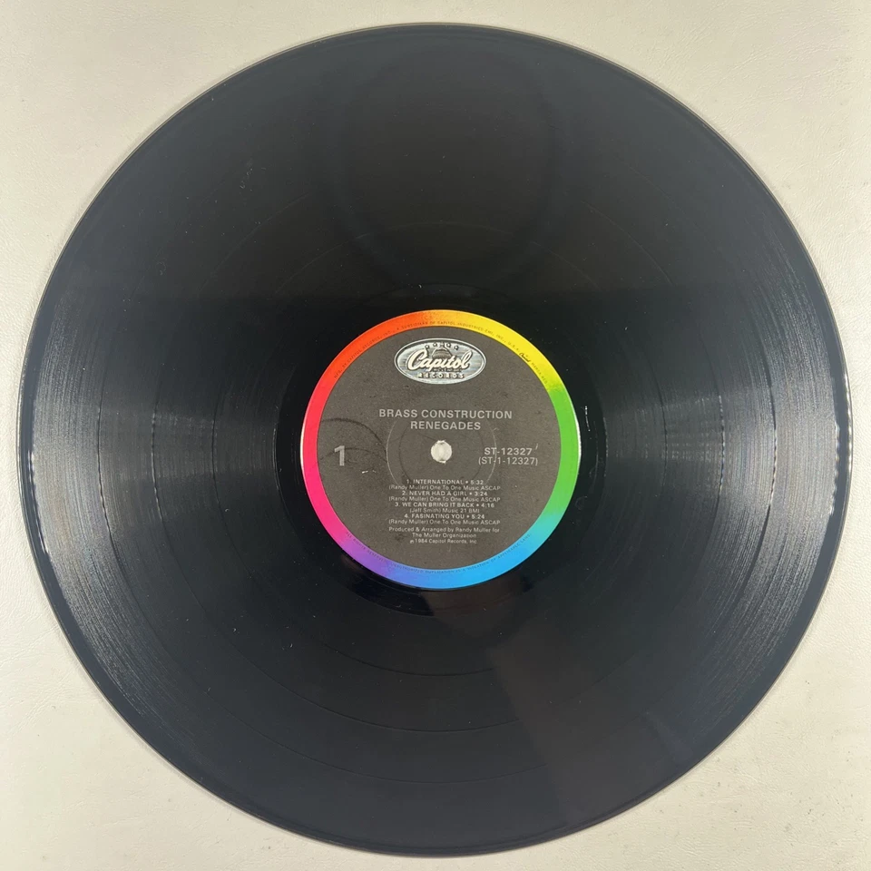 Brass Construction ”Renegades” LP/EMI ST-12327 (EX) 1984 Funk Soul Foto 4 de 4