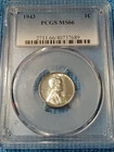 1943 Steel Penny PCGS MS 66 Super COOL