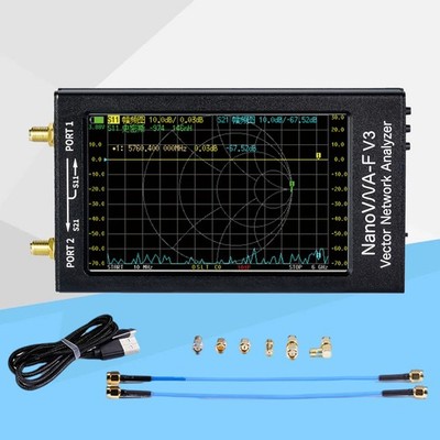 VNA-F V3 1MHz-6GHz Vector Network Analyzer VNA Kit For MF/HF/VHF/UHF/SHF AntenTd