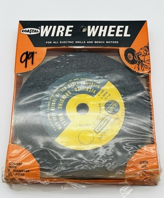 WIRE WHEEL-VINTAGE (FOR ALL ELECTRIC DRILLS AND BENCH MOTORS) COASTAL BRAND