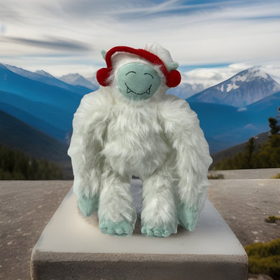 Ganz MX178164 Abominable Snowman Yeti W/Red Ear Muffs,  13 Inches Plush