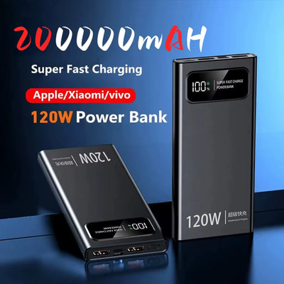 Power Bank 200000mah 120w Super Fast Charging Ultralarge Capacity SA
