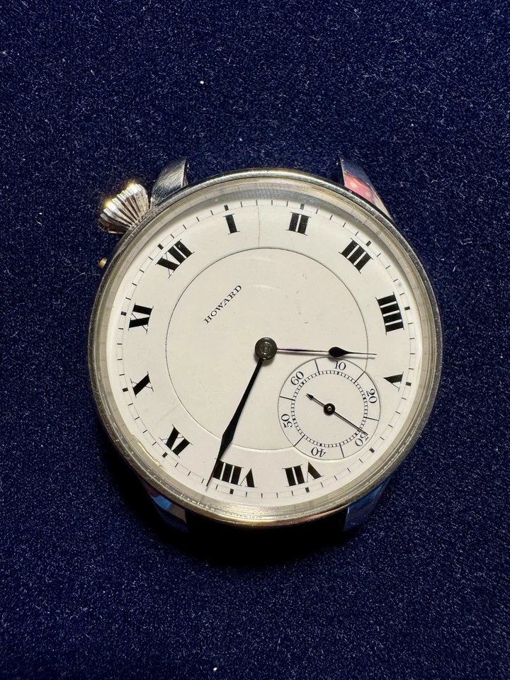 E. Howard Watch Co. Boston - Mariage Armbanduhr - antikes Taschenuhrwerk um 1905 - Bild 4 von 4