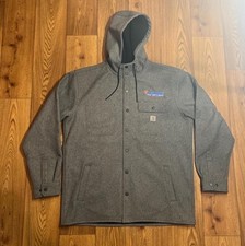 Carhartt Men's Rain Defender Relaxed Fit Heavyweight Hooded Jacket Size Large