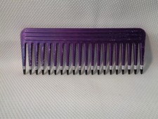 Purple wide-toothed comb vintage about 6.25" x 2.25"