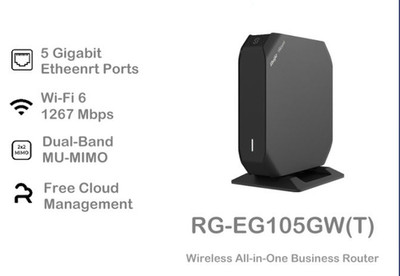 RG-EG105GW(T) AC1300 5-Port Gigabit All-in-One WLAN Router