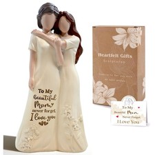 7.8 Inch Mom Birthday Mothers Day Gift Figurine Mother Daughter Statue