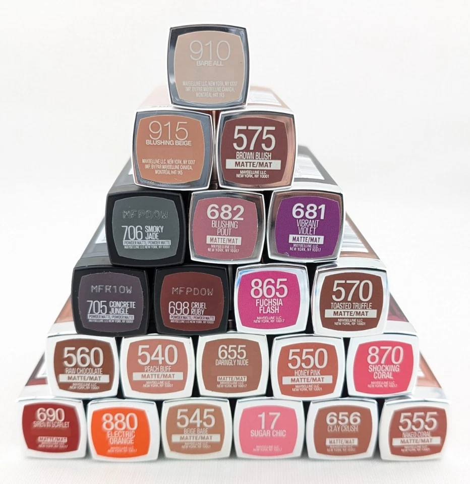 Maybelline ColorSensational Lippenstift lebendig matt Creme fett & Puder Ihre Wahl - Bild 1 von 1
