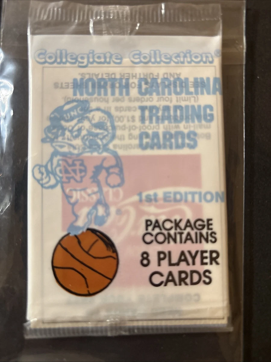 north carolina trading cards first edition Mike Pepper Basketball Card (North Carolina) 1989 Collegiate Collection Coca Cola #160 : Collectibles & Fine Art Potential For Rare Cards EMPTY 1989 North Carolina First