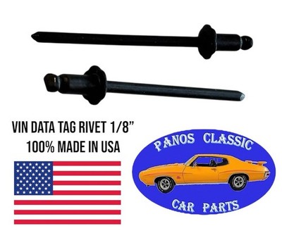 94-02 Dodge Ram VIN DATA TAG 1/8 Rivet NOS Stainless Factory Correct USA #551