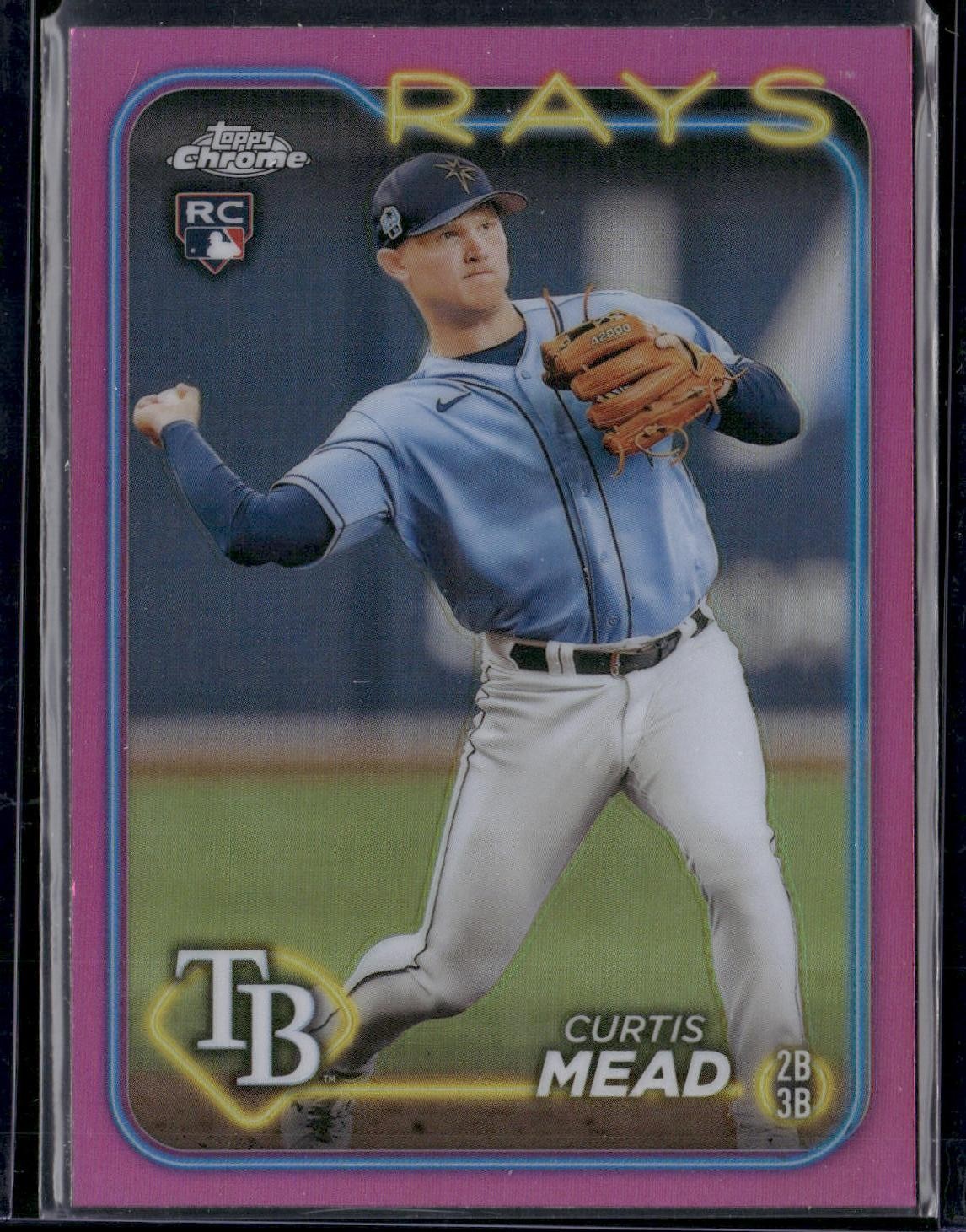 2024 Topps Chrome #209 Curtis Mead Pink Refractors