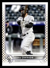 Chris Owings 2022 Topps Gold Star SP #462 Colorado Rockies *031