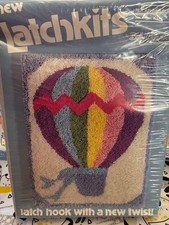 Hot Air Balloon Latchkits Latch Hook Rug Betty Wilkinson 20 X 27 NEW FREE SHIP