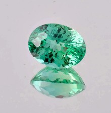 AAA 10.1 Ct Natural Oval Cut Montana Green Sapphire Certified Loose Gemstone