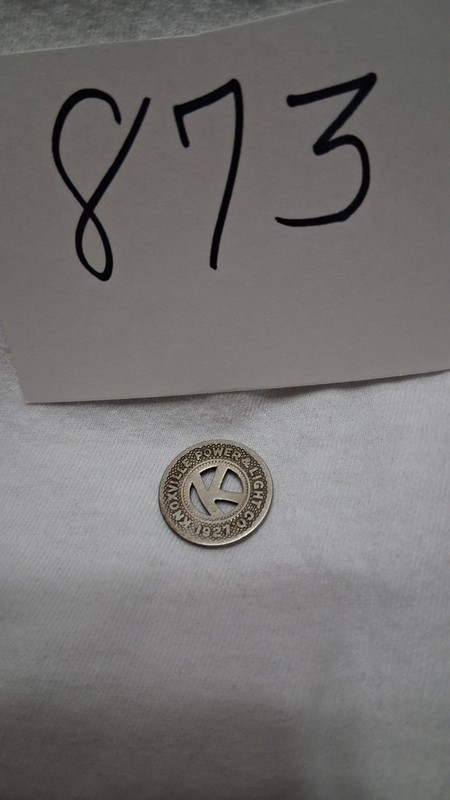 1939 Knoxville, TN. Bus Token Tennessee Vintage WWII Era (Power & Light)