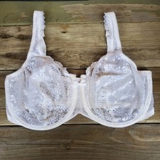 38DD Bali Lace Desire Underwire Bra 3352 White Floral Lace Bra