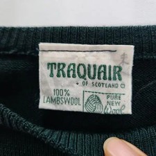 UK Made Classic 100 Wool Lambswool Dark Green Knit