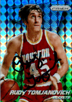 Rudy Tomjanovich Signed 2014-15 NBA Panini Prizm Basketball Card Auto #188