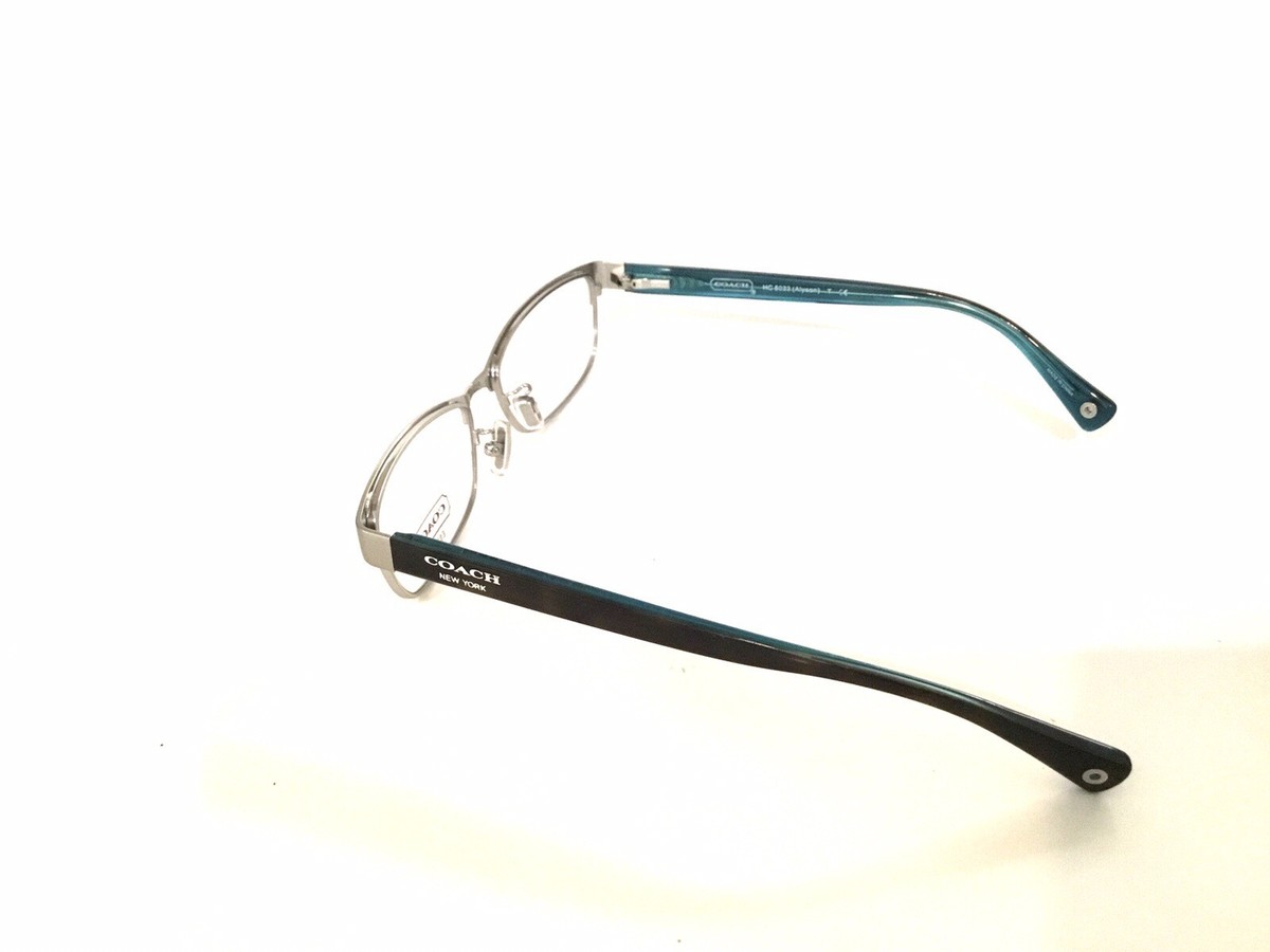 Coach Hc 5033 9127 Satin Silver Authentic Eyeglasses 53-16-135 Coach HC 5033 9127 Alyson Satin Silver Eyeglasses Frame 53  main image 3
