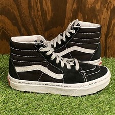 Vans Off The Wall Old Skool High Top Black Skateboard Shoes / Kids US Size 2