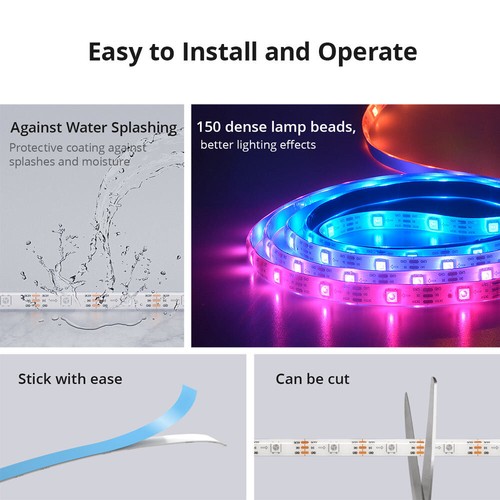 SONOFF L3 Pro RGBIC Smart LED Strip Lights -5M/16.4Ft eWeLink APP Voice Control - Picture 10 of 12