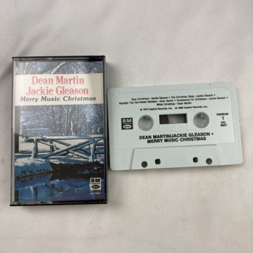 Dean Martin/Jackie Gleason Merry Music Christmas Cassette 1986 Capitol Records