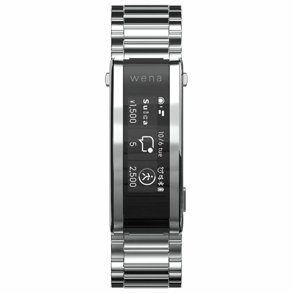 Sony wena Smart Watch band only wena 3 metal Silver WNW-B21A/S Suica Alexa