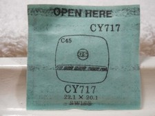 GS CY717 Watch Crystal Fit Swiss - 22.1 x 20.1 mm - Replacement / Repair