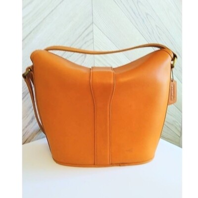 80’s OLD COACH SHOULDER BAG OLD COACH 80's Vintage 9948 USA turnlock leather shoulder bag MADE