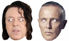 2 Pack - Roland & Curt Old Celebrity Card Face Mask - Ready To Wear, Fancy Dress