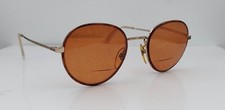 Vintage Renaissance Tortoise Gold Oval Metal Sunglasses FRAMES ONLY