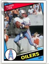 1984 STCC #411 Oliver Luck Topps Andrew Houston Oilers Custom 