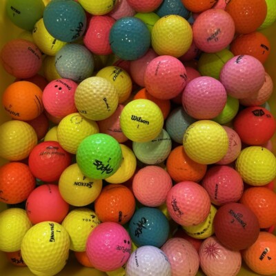 Assorted Brands Color Mix Near Mint AAAA 50 Used Golf Balls 4A