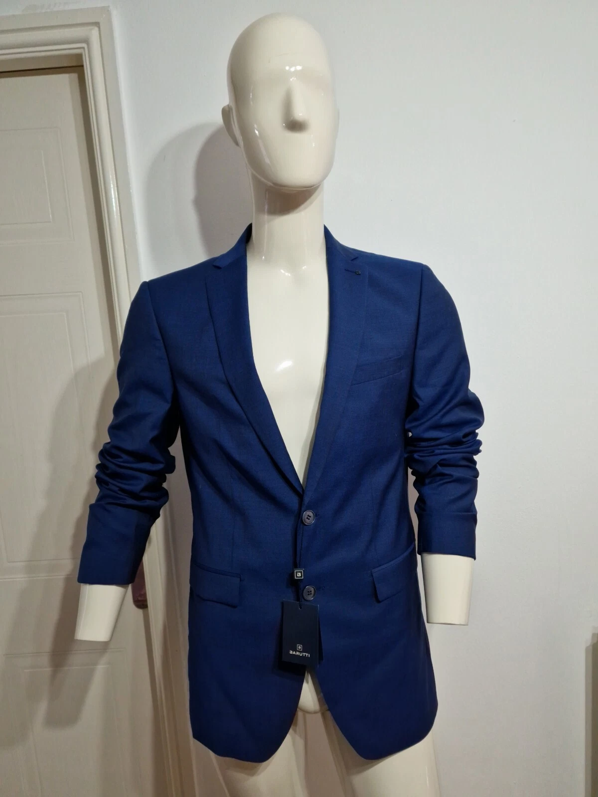 Barutti Savino Men Comfort Fit Blazer Navy Size 40in New