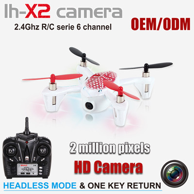 (ON SALE) LH-X2 Headless Mode GYRO RC 2.4G Mini 6Axis 6 CH Quad Copter w/ Camera