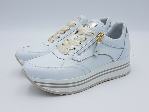 Scarpe sneakers donna NERO GIARDINI E010560D bianco primavera estate | eBay