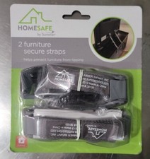 Homesafe Furniture Secure Straps- Prevents Injury From Furniture Tipping- 2 Pack