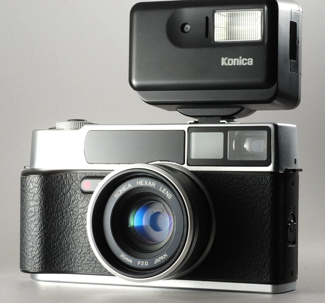 Konica HEXAR 35mm F2.0 ストロボ 説明書付 ◇ Compact Film